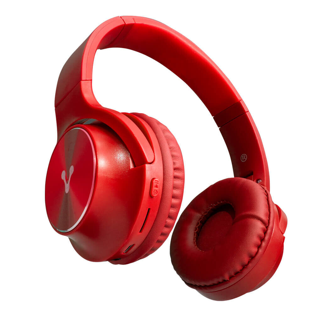 Diadema Bluetooth Vorago Hpb-200 Msd Plegable Rojo OPEN BOX A