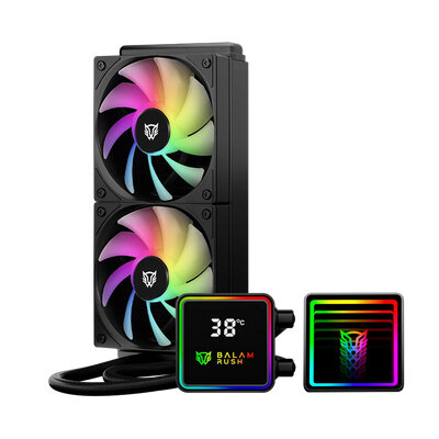 Enfriamiento Líquido Balam Rush Br-944045 240Mm 2 Ventiladores 1800Rpm Negro Argb Br-944045