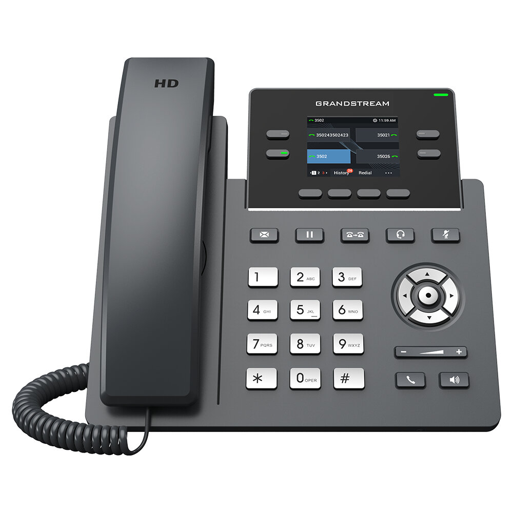 Teléfono Ip Grandstream Grp2612G Pantalla A Color Audio Hd Poe Grp2612G