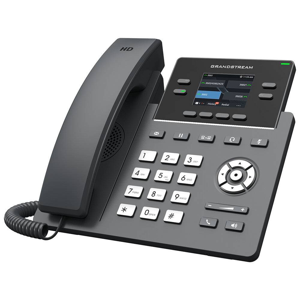 Teléfono Ip Grandstream Grp2612G Pantalla A Color Audio Hd Poe Grp2612G