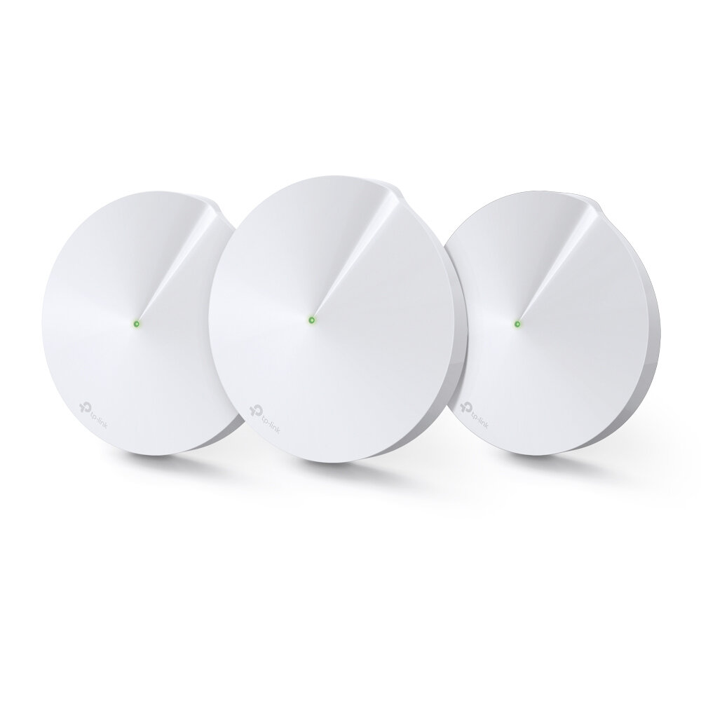 Punto De Acceso Tp-Link Deco M5 3-Pack Wi-Fi5 Doble Banda 1300Mbps 4 Antenas 2 Puertos Mesh V2