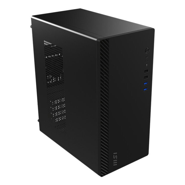 Gabinete Msi Pro Shield M100P Mid Tower Micro Atx/Mini-Itx 2Xusb2.0 2Xusb3.2 Negro Alto Flujo M100P
