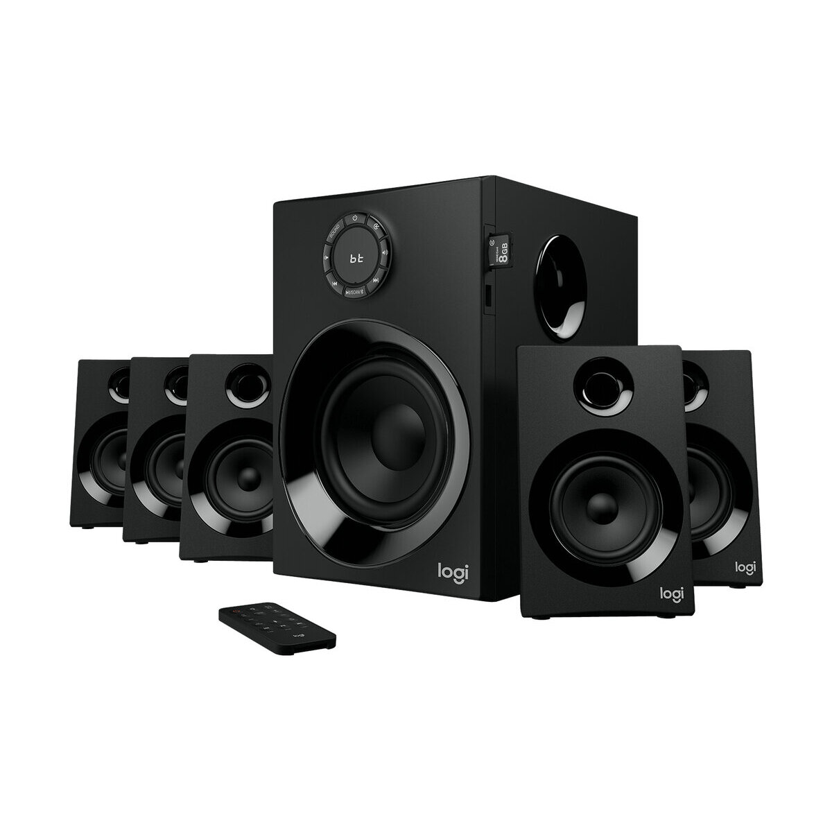 Bocinas Bluetooth Logitech Z607 5.1, 80W Rms, 3.5Mm, Rca (980-001315) OPEN BOX A