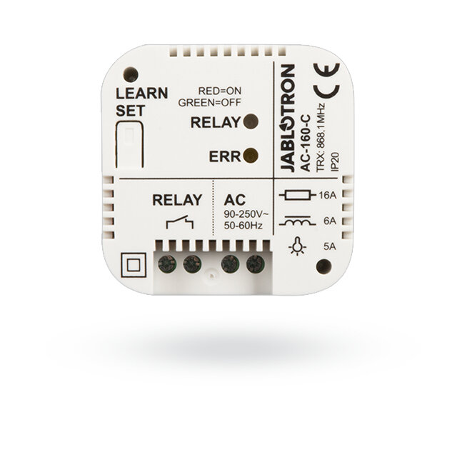 Rele Jablotron Ac-160-C Inalambrico 230V/16A Blanco Ac-160-C