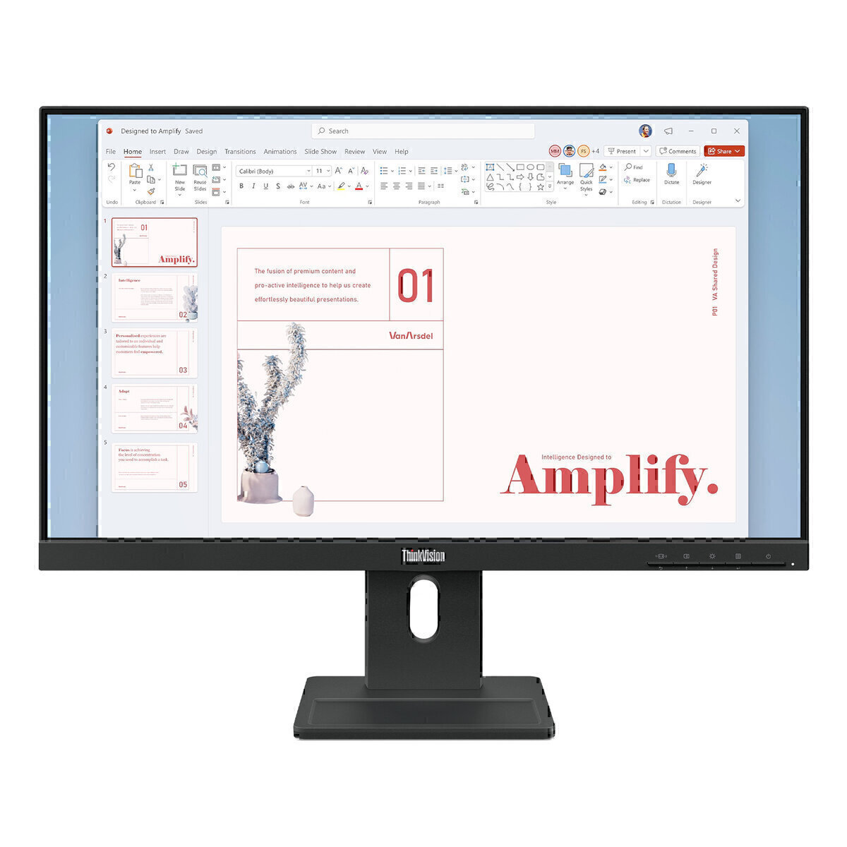 Monitor Altavoces Lenovo Thinkvision E24-40 23.8" 1920X1080 6Ms 100Hz Hdmi Ips 64Bamar1La