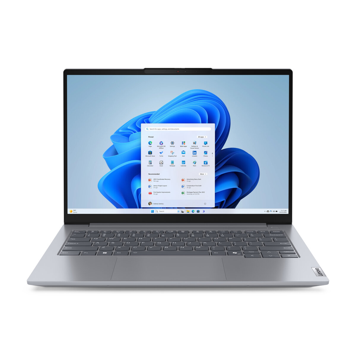 Laptop Lenovo Thinkbook 14 G7 Arp 14" Ryzen7 7735Hs 32Gb 1Tb Ssd Wifi6 Win11Pro Gris 21Mv006Plm