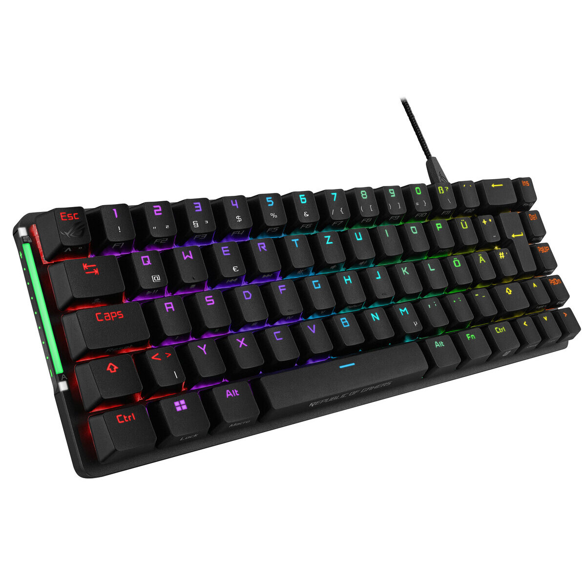 Teclado Asus M602 Falchion Ace Rog Nx Red 65% Rgb M602 Falchion Ace/Nxrd/Blk/Us/Pbt