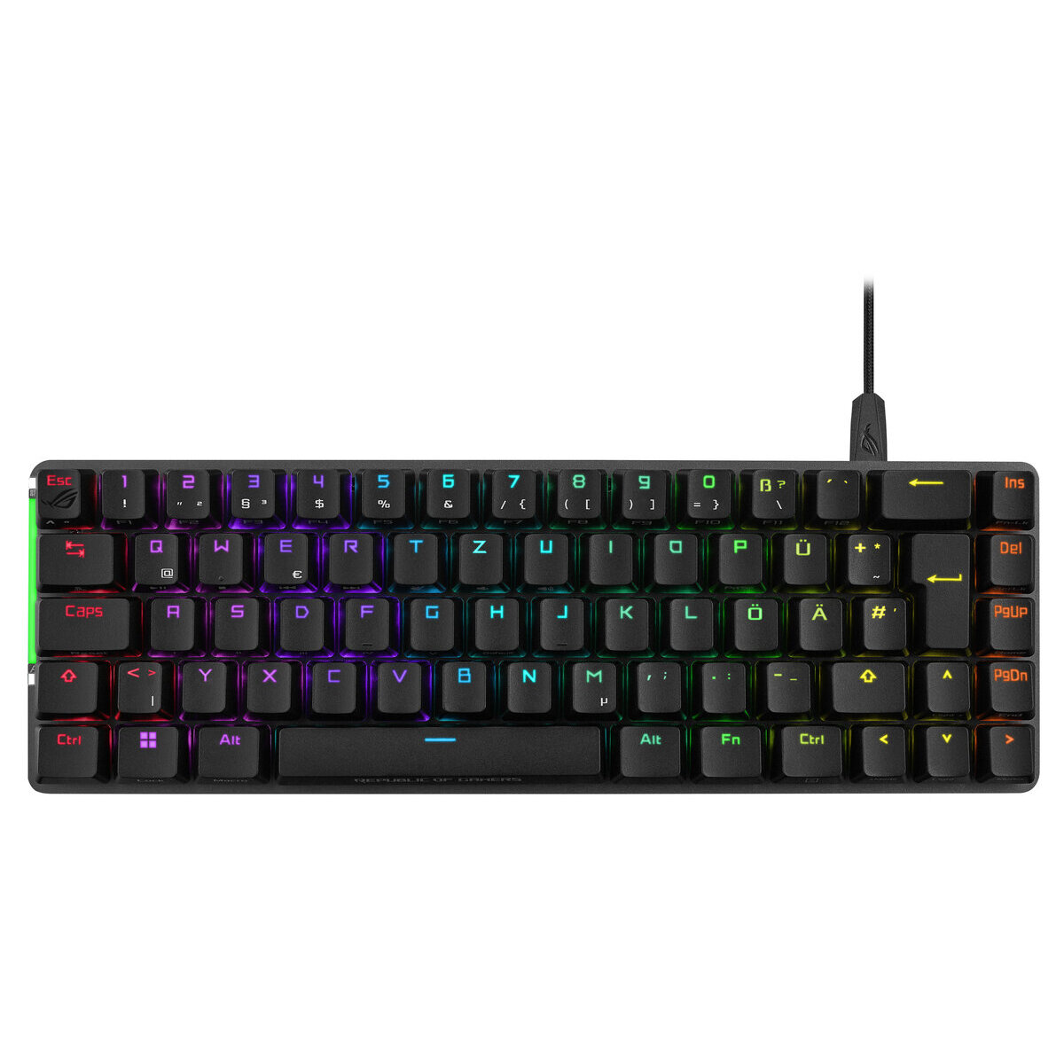 Teclado Asus M602 Falchion Ace Rog Nx Red 65% Rgb M602 Falchion Ace/Nxrd/Blk/Us/Pbt