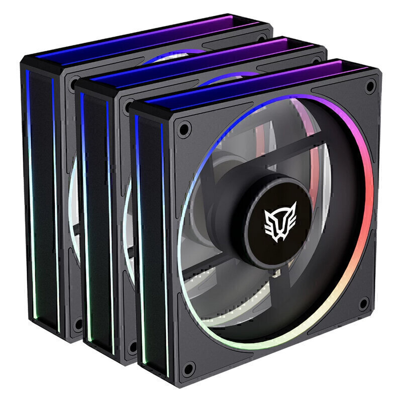 Kit De Ventiladores Balam Rush Eolox Bora-R Exb85R 3X120Mm 1600Rpm Rgb Br-942140