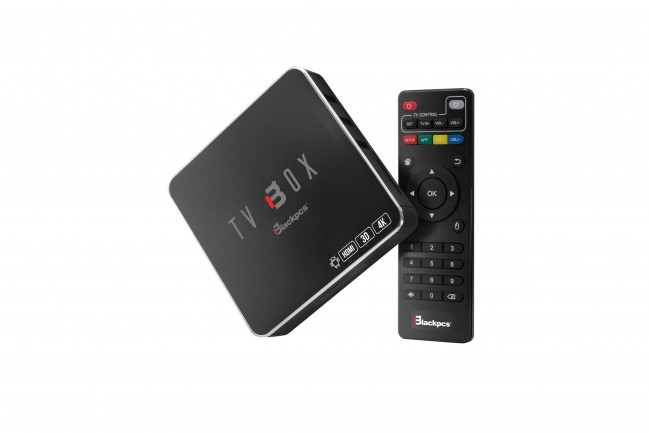 Tv Box Blackpcs Android 9 Netflix 4K Hdmi Usb Wifi Rj45 Eo104K-Bl