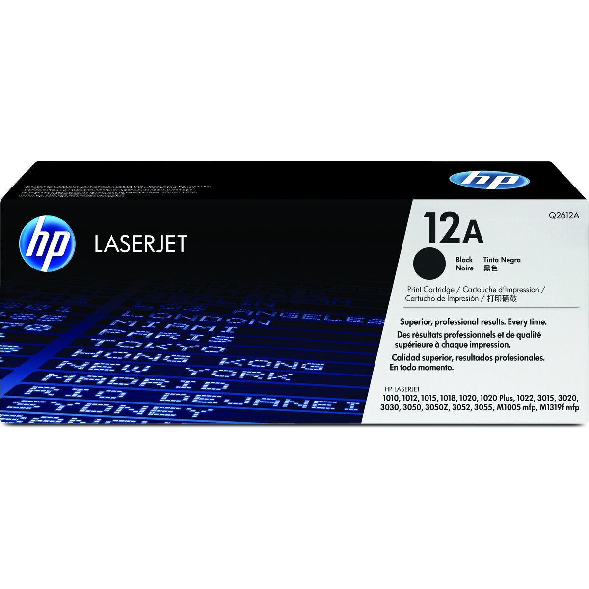 Toner Hp Q2612A Negro Para Laserjet 3015 3052