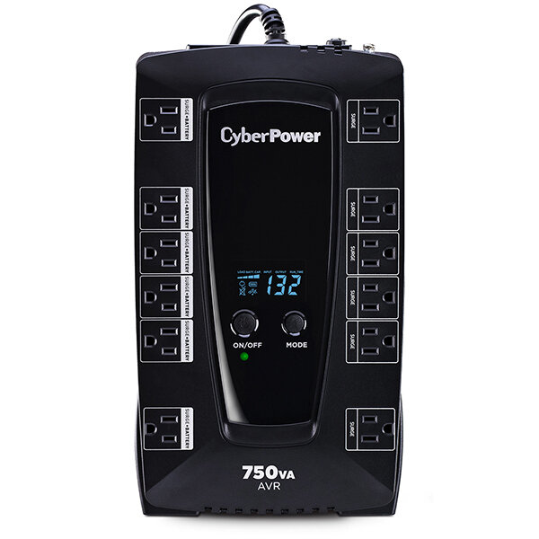 Nobreak Cyberpower Avrg750Lcd 750Va/450W Lcd 120V 12 Contactos