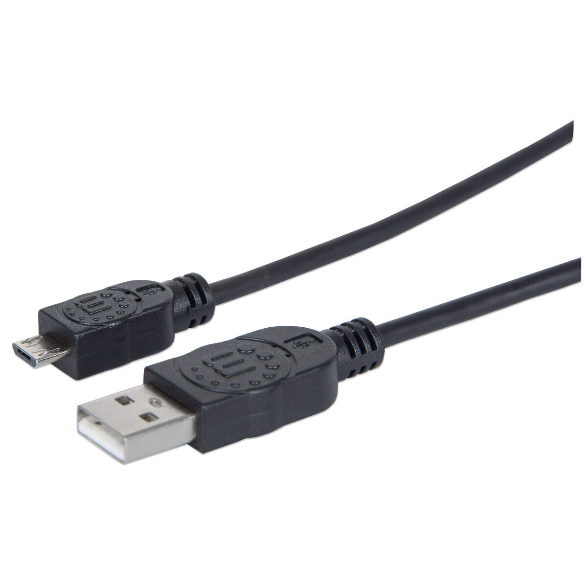 Cable Manhattan Usb A Macho - Micro B Macho 1.8M Negro 307178