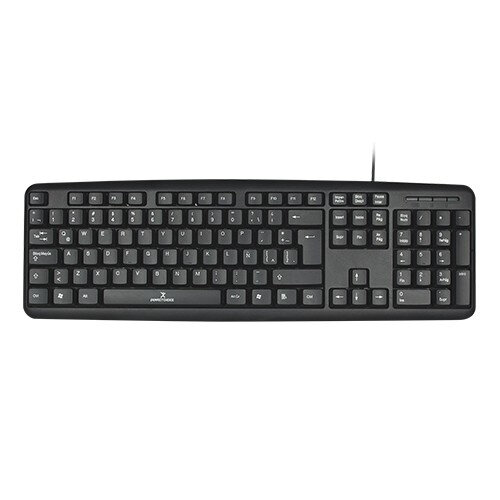 Teclado Perfect Choice Pc-201038 Usb Qwerty Negro Universal Alambrico