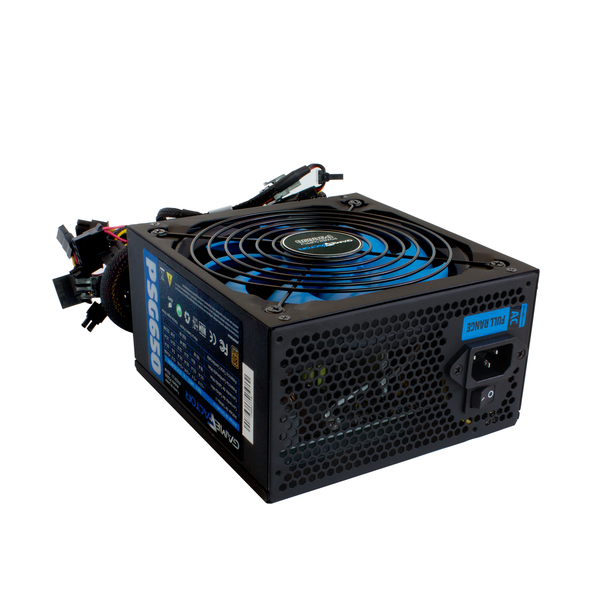 Fuente De Poder  Game Factor Psg650  650Watts 80 Plus Bronze
