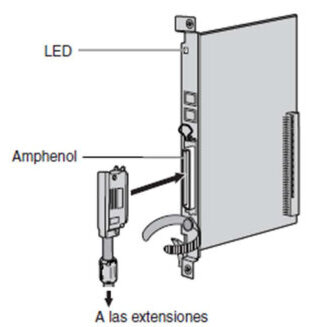Tarjeta De 16 Extensiones Unilinea C/Lampara Panasonic Kx-Tda6175Xj
