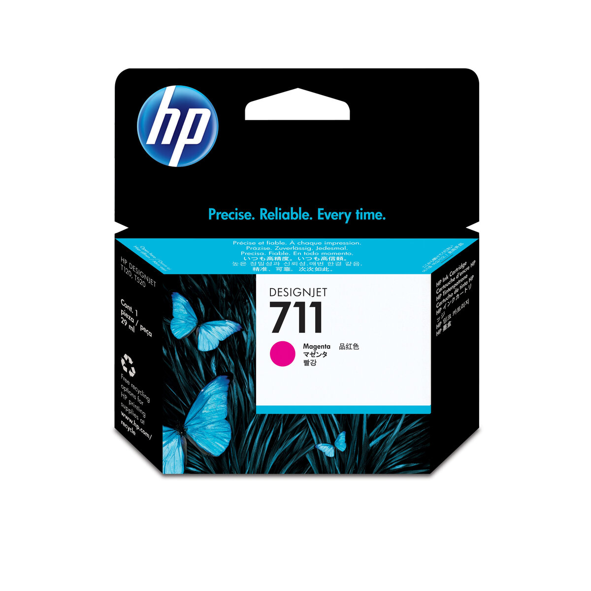 Cartucho Hp 711 Magenta Oficejet Para P/T120/T520 Cz131A