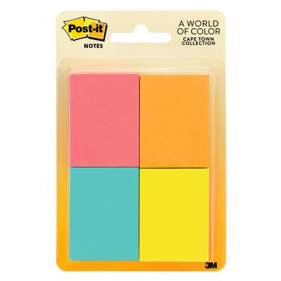 Mini Notas 3M Post-It Neon 34.9Mmx47.6Mm 1 Block C/200 Hjs