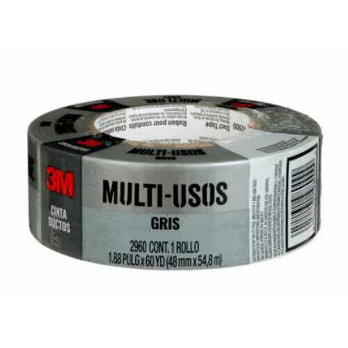 Cinta Sellaductos 3M Gris Multiusos Rollo 48Mmx50M 1 Pza