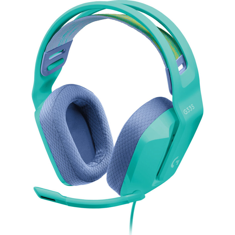 Diadema Gamer Logitech G335 Alambrico Para Pc/Xbox/Ps4/Switch Menta
