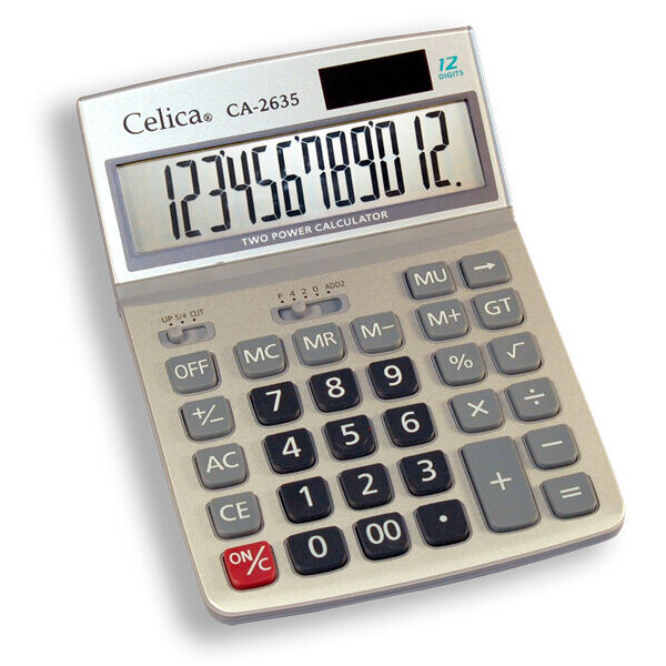 Calculadora Celica Ca-2635 Escritorio 12 Digitos Dual