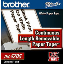 Rollo De Etiqueta Brother Dk4205 Continua 2-3/7"(62Mm)