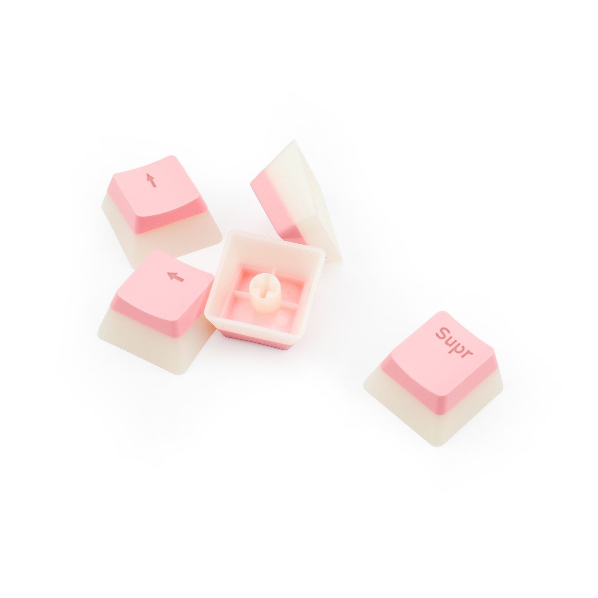 Juego De 105 Kerycaps Para Teclados Mecanicos Redragon Scarab A130 Rosa Español A130B-Sp