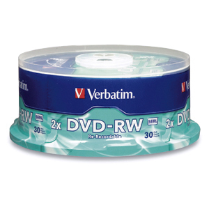 Dvd-Rw Verbatim 4.7Gb 4X Torre Con 30 Piezas 95179
