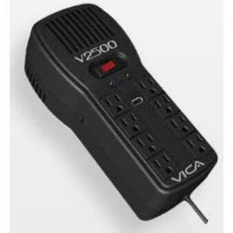 Regulador Vica V2500 8 Contactos Negro