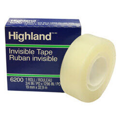 Cinta 3M 6200 Invisible Highland 0.19 X 33M Pza