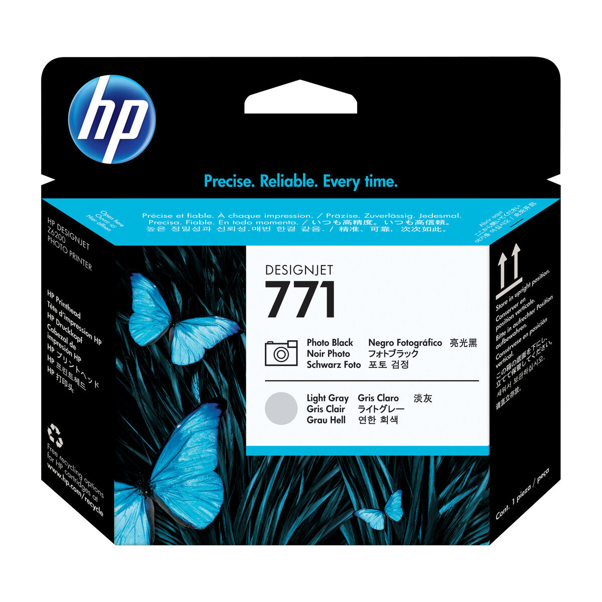 Cabezal De Impresion Designjet Hp 771 Negro Fotografico Gris Claro