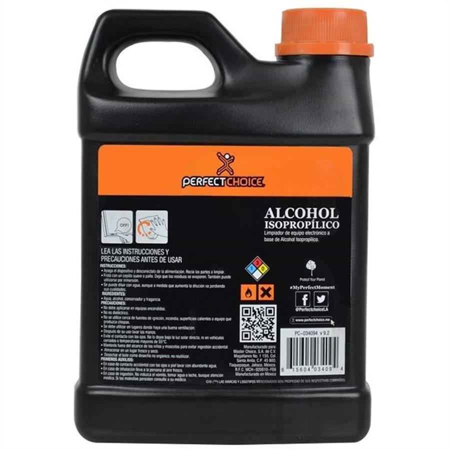Alcohol Isopropilico Perfect Choice Antiestatico 1 Litro Pc-034094