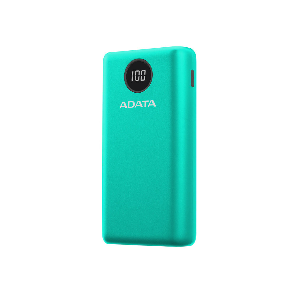 Power Bank Adata 20,000 Mah verde frontal