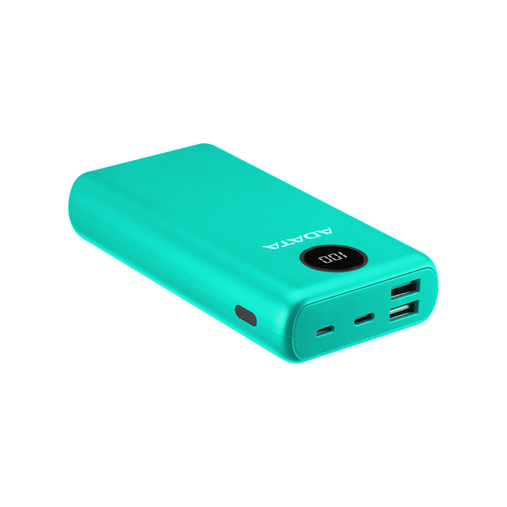 Power Bank Adata 20,000 Mah verde conexiones