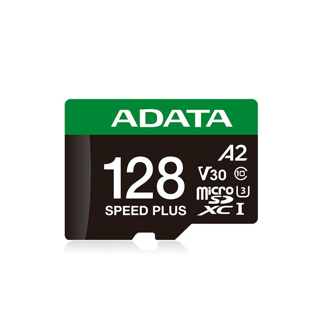 Memoria Micro Sd Adata Speed Plus 128Gb Lectura 180 Mb/S Class 10 Ud128Gui3V30A2Sp-Ra1