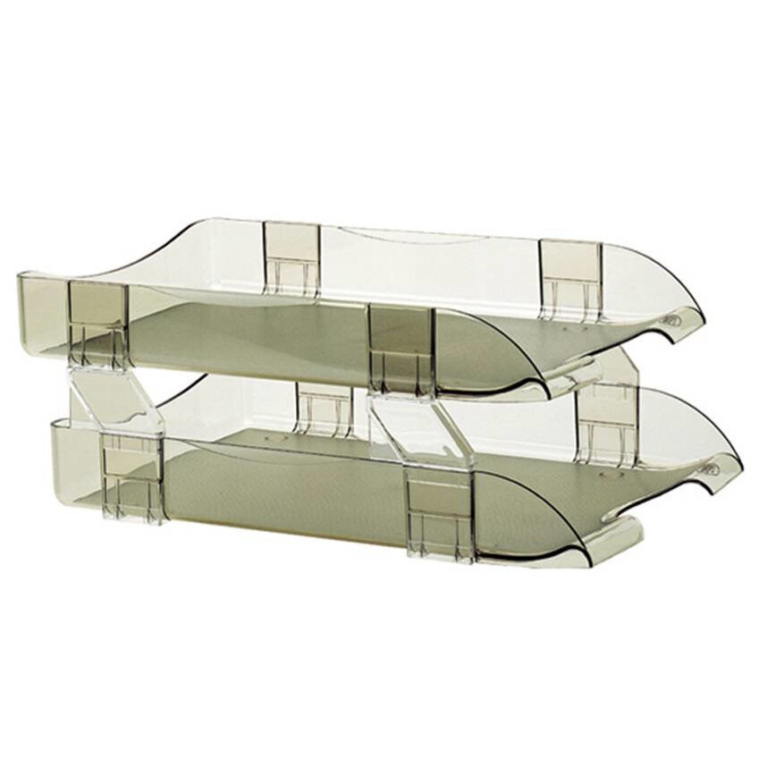 Charola Sablon 2426Hu Acrilico Humo Dos Niveles Legal