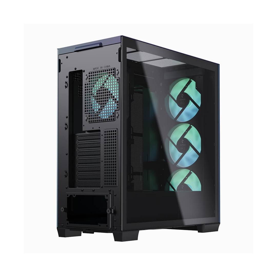 Gabinete Gamer Apnx C1 Chroma Flair Midi Tower Atx Usb-C 3.0 4711099474349