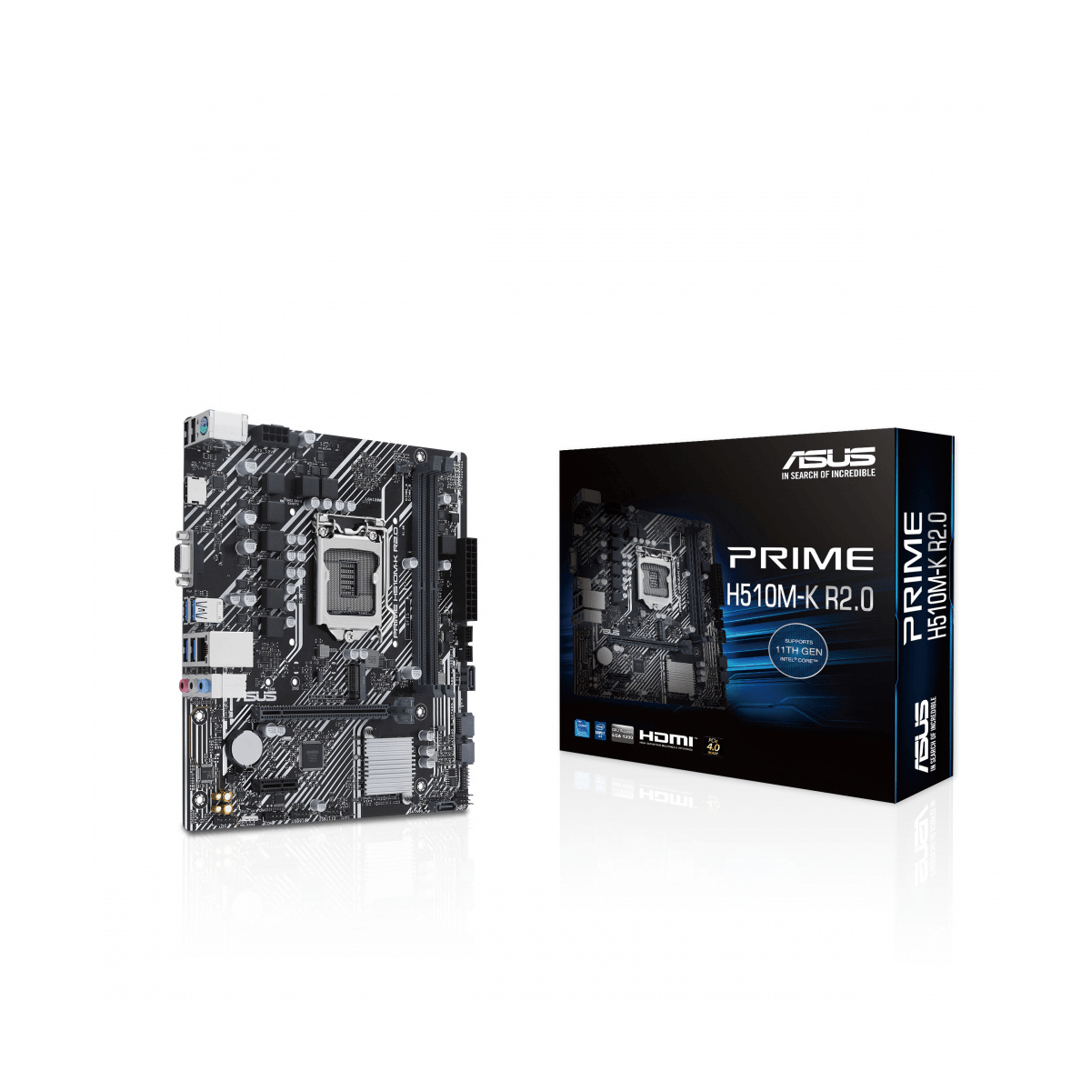 Tarjeta Madre Asus Prime H510M-K R2.0 Socket Lga 1200 Intel H470 Max 64Gb Ddr4 Micro-Atx Hdmi