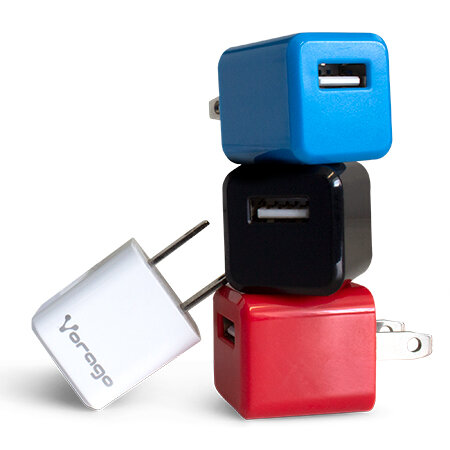 Cargador Para Pared Vorago Au-105 Con 1 Puerto Usb Azul