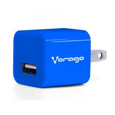 Cargador Para Pared Vorago Au-105 Con 1 Puerto Usb Azul