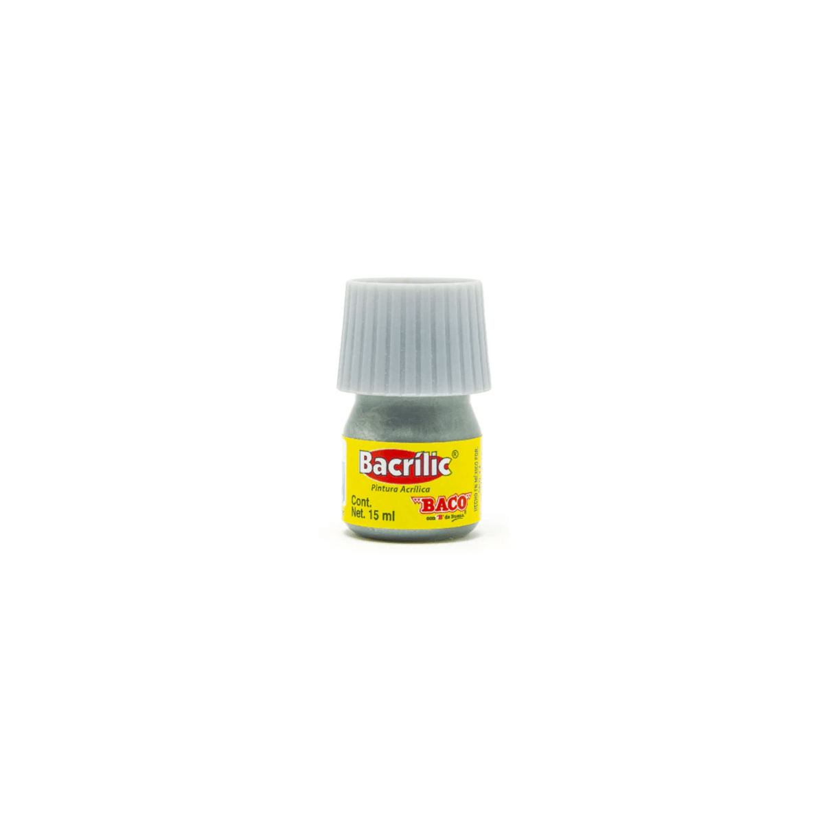 Pintura Baco Pn082 Acrílica Plata 15Ml Con 10 Piezas