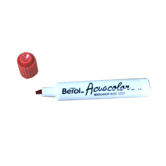Marcador Berol Base Agua Acuacolor Rojo Pqte/12
