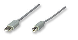 Cable Usb Manhattan A-B 4.5M Gris 341028