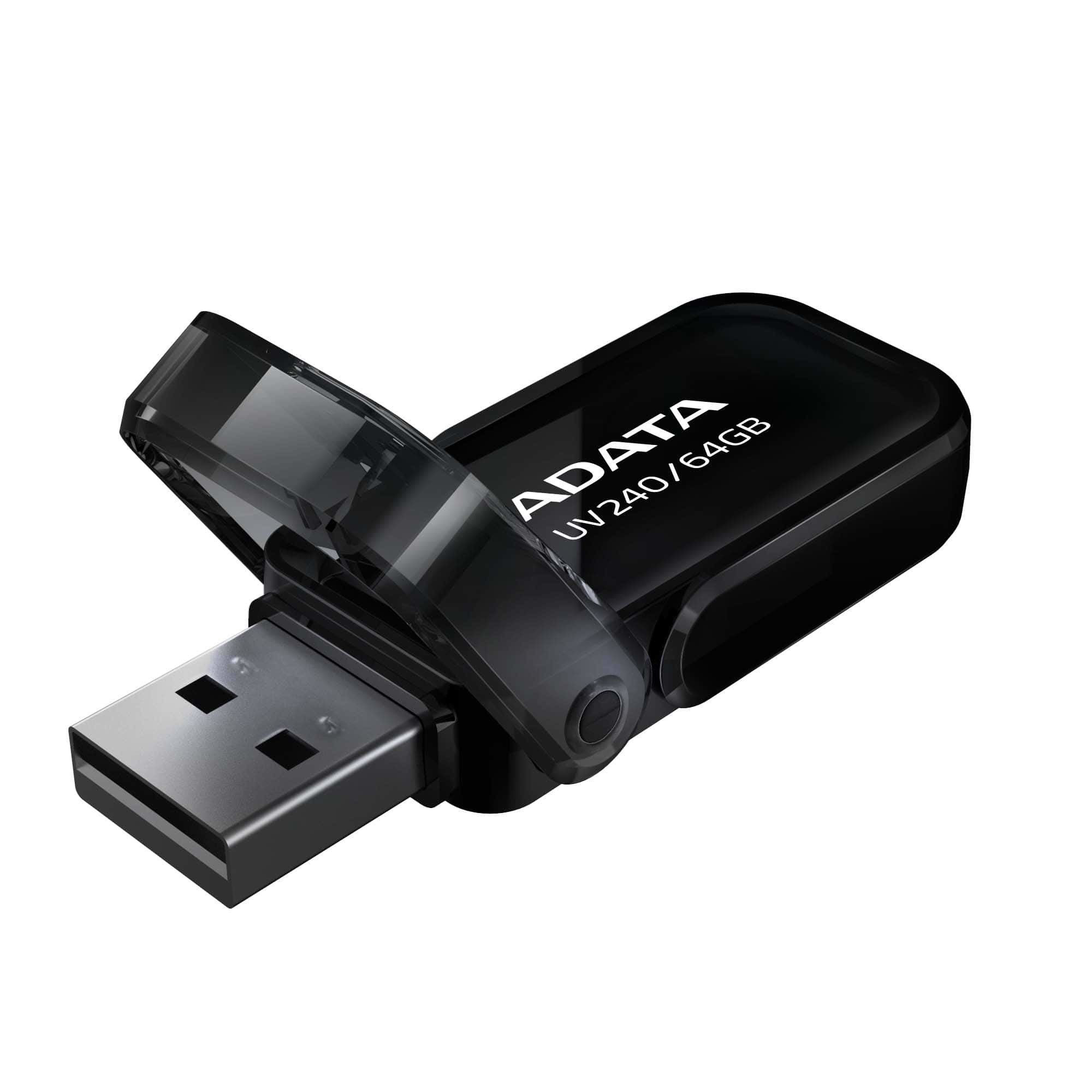 Memoria Usb Adata 64Gb 2.0 Auv240 Negra Auv240 64G Rbk