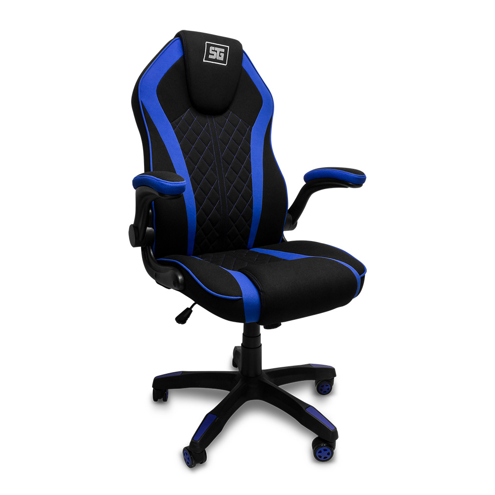 Silla Gamer Vorago Start The Game Cgc300-Bl Tela Negro/Azul
