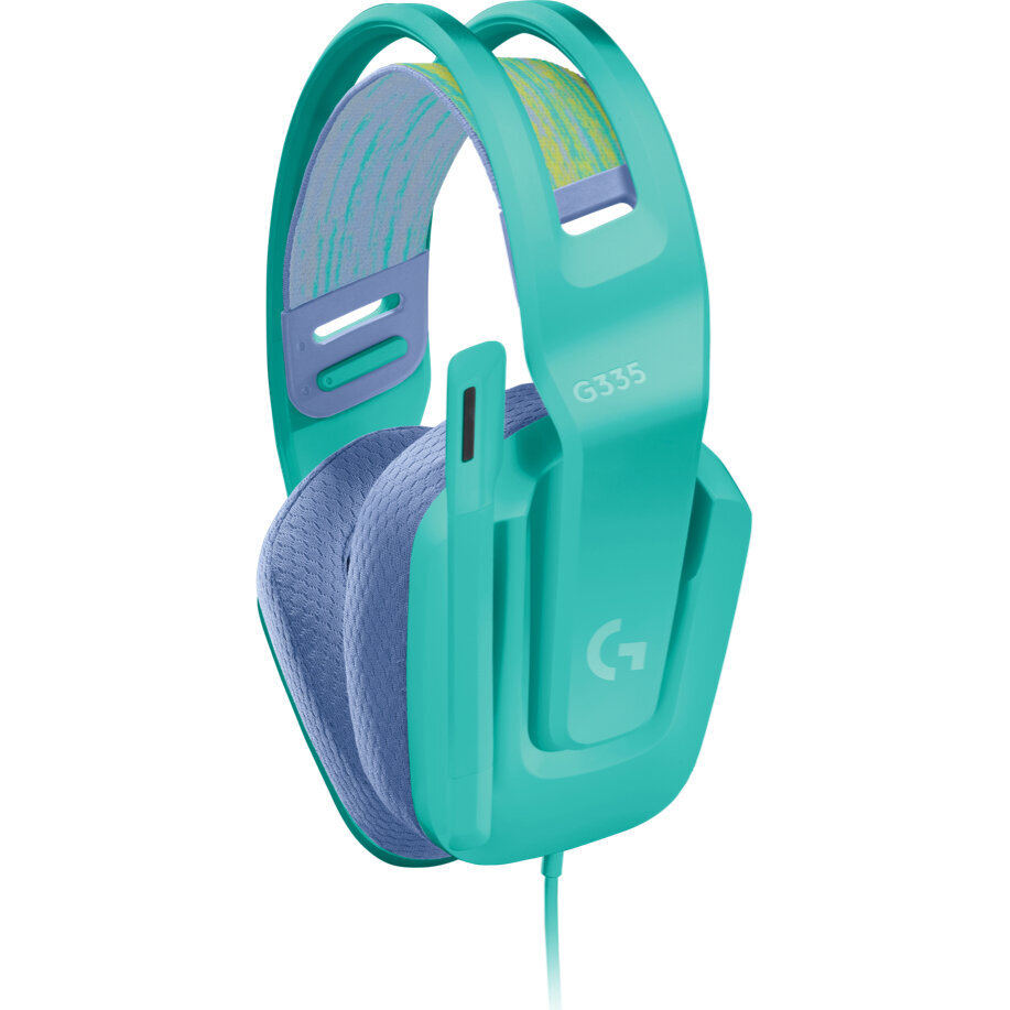 Diadema Gamer Logitech G335 Alambrico Para Pc/Xbox/Ps4/Switch Menta