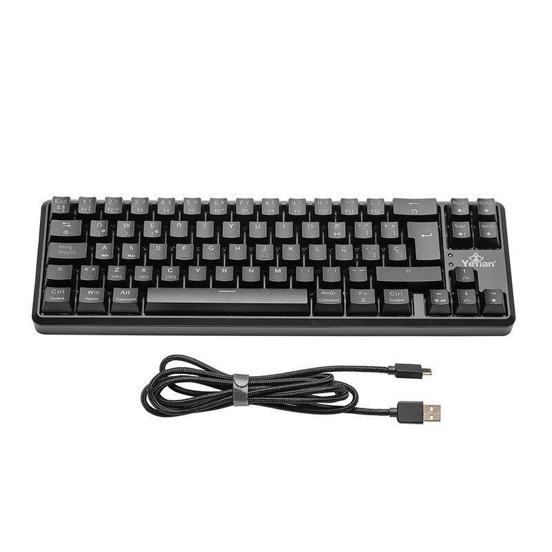 Teclado Gamer Yeyian Ytm-28209R Akil S3500 Mecanic Switch Rojo Rgb