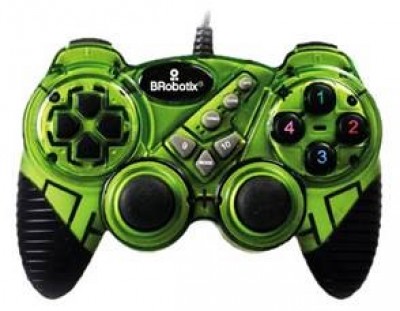 Control Para Juegos Brobotix Gamepad Pc Alambrico Usb 2.0 Verde751899V