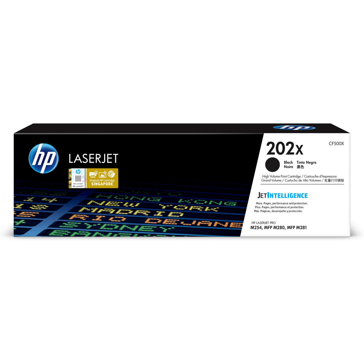 Toner Para Impresora Laser Hp 202X Negro 3200 Paginas Cf500X