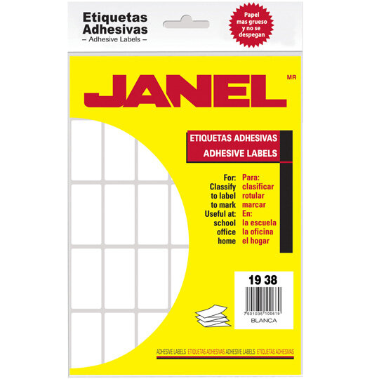 Etiqueta Janel Adhesiva 19X38 Paq C/630 #23